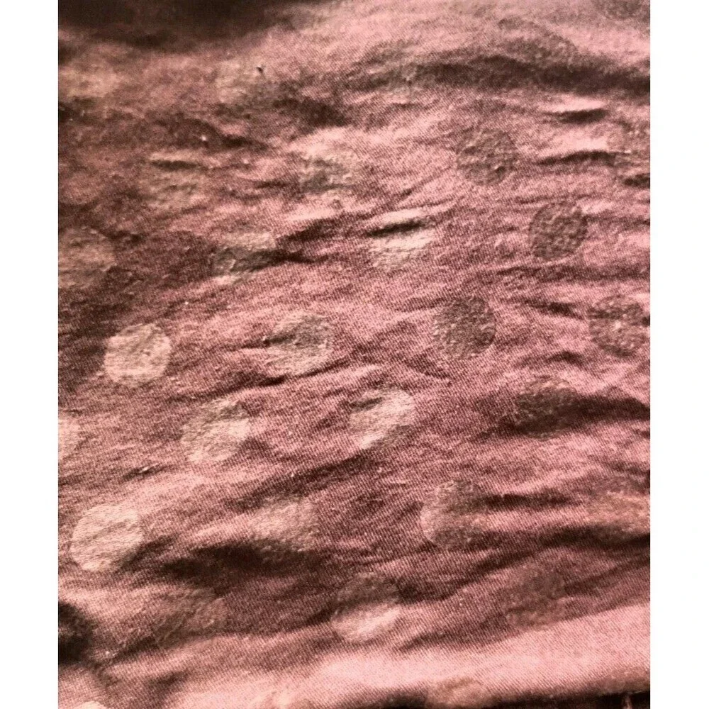 Oversized Cashmere Scarf Brown Polka Dot And Paisley Print Unbranded 27